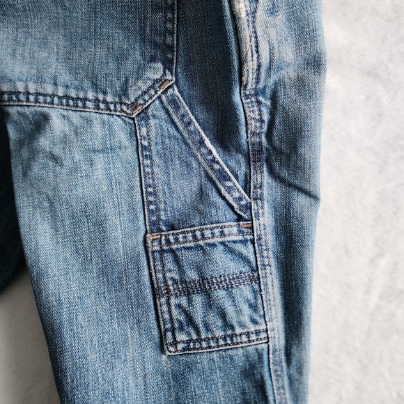 Vintage Eddie Bauer Carpenter Jeans Mens 29W 26L Denim Relaxed Straight Leg Blue - Picture 8 of 16